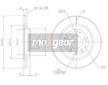 Brzdový kotouč MAXGEAR 19-0758MAX