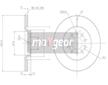 Brzdový kotouč MAXGEAR 19-0760MAX