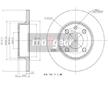 Brzdový kotouč MAXGEAR 19-0773MAX