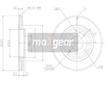 Brzdový kotouč MAXGEAR 19-0806MAX