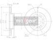 Brzdový kotouč MAXGEAR 19-0820MAX