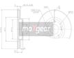 Brzdový kotouč MAXGEAR 19-0939MAX
