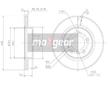 Brzdový kotouč MAXGEAR 19-1016MAX