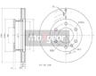 Brzdový kotouč MAXGEAR 19-1052MAX