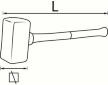 Kladivo gumové 5kg 06791 V2234