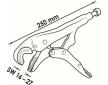 Kleště svěrné L-250mm profil C HAZET V3739