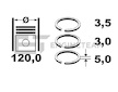 Sada pistnich krouzku ET ENGINETEAM R1011700