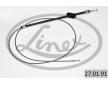 Tažné lanko. parkovací brzda LINEX 27.01.91