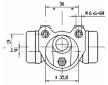 Válec kolové brzdy MOTAQUIP VWC272