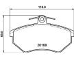 Sada brzdových destiček, kotoučová brzda HELLA PAGID 8DB 355 017-901