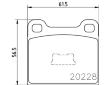 Sada brzdových destiček, kotoučová brzda HELLA PAGID 8DB 355 006-531