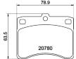 Sada brzdových destiček, kotoučová brzda HELLA PAGID 8DB 355 005-671