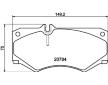 Sada brzdových destiček, kotoučová brzda HELLA PAGID 8DB 355 006-061