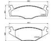 Sada brzdových destiček, kotoučová brzda HELLA PAGID 8DB 355 006-381