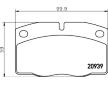 Sada brzdových destiček, kotoučová brzda HELLA PAGID 8DB 355 007-251