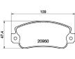 Sada brzdových destiček, kotoučová brzda HELLA PAGID 8DB 355 018-991