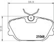 Sada brzdových destiček, kotoučová brzda HELLA PAGID 8DB 355 017-761