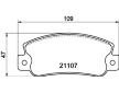 Sada brzdových destiček, kotoučová brzda HELLA PAGID 8DB 355 019-061