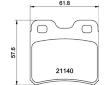Sada brzdových destiček, kotoučová brzda HELLA PAGID 8DB 355 007-451