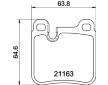 Sada brzdových destiček, kotoučová brzda HELLA PAGID 8DB 355 008-491