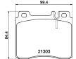 Sada brzdových destiček, kotoučová brzda HELLA PAGID 8DB 355 007-551