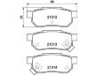 Sada brzdových destiček, kotoučová brzda HELLA PAGID 8DB 355 005-731