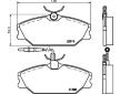 Sada brzdových destiček, kotoučová brzda HELLA PAGID 8DB 355 019-181