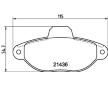 Sada brzdových destiček, kotoučová brzda HELLA PAGID 8DB 355 019-151