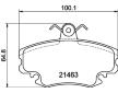 Sada brzdových destiček, kotoučová brzda HELLA PAGID 8DB 355 018-131