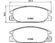 Sada brzdových destiček, kotoučová brzda HELLA PAGID 8DB 355 016-341