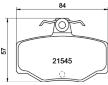 Sada brzdových destiček, kotoučová brzda HELLA PAGID 8DB 355 018-021