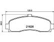 Sada brzdových destiček, kotoučová brzda HELLA PAGID 8DB 355 016-501