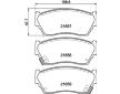 Sada brzdových destiček, kotoučová brzda HELLA PAGID 8DB 355 016-351