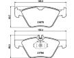 Sada brzdových destiček, kotoučová brzda HELLA PAGID 8DB 355 007-861