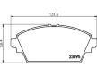 Sada brzdových destiček, kotoučová brzda HELLA PAGID 8DB 355 011-951