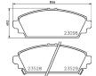 Sada brzdových destiček, kotoučová brzda HELLA PAGID 8DB 355 017-261