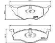 Sada brzdových destiček, kotoučová brzda HELLA PAGID 8DB 355 008-481