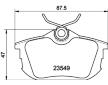 Sada brzdových destiček, kotoučová brzda HELLA PAGID 8DB 355 018-271