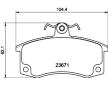 Sada brzdových destiček, kotoučová brzda HELLA PAGID 8DB 355 010-341
