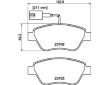 Sada brzdových destiček, kotoučová brzda HELLA PAGID 8DB 355 016-071