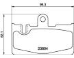 Sada brzdových destiček, kotoučová brzda HELLA PAGID 8DB 355 011-661