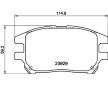 Sada brzdových destiček, kotoučová brzda HELLA PAGID 8DB 355 010-441