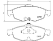 Sada brzdových destiček, kotoučová brzda HELLA PAGID 8DB 355 011-991