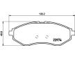 Sada brzdových destiček, kotoučová brzda HELLA PAGID 8DB 355 011-251
