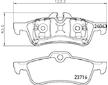 Sada brzdových destiček, kotoučová brzda HELLA PAGID 8DB 355 011-351