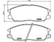 Sada brzdových destiček, kotoučová brzda HELLA PAGID 8DB 355 010-451