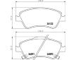 Sada brzdových destiček, kotoučová brzda HELLA PAGID 8DB 355 013-561
