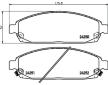 Sada brzdových destiček, kotoučová brzda HELLA PAGID 8DB 355 012-101