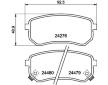 Sada brzdových destiček, kotoučová brzda HELLA PAGID 8DB 355 006-581