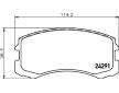 Sada brzdových destiček, kotoučová brzda HELLA PAGID 8DB 355 013-071
